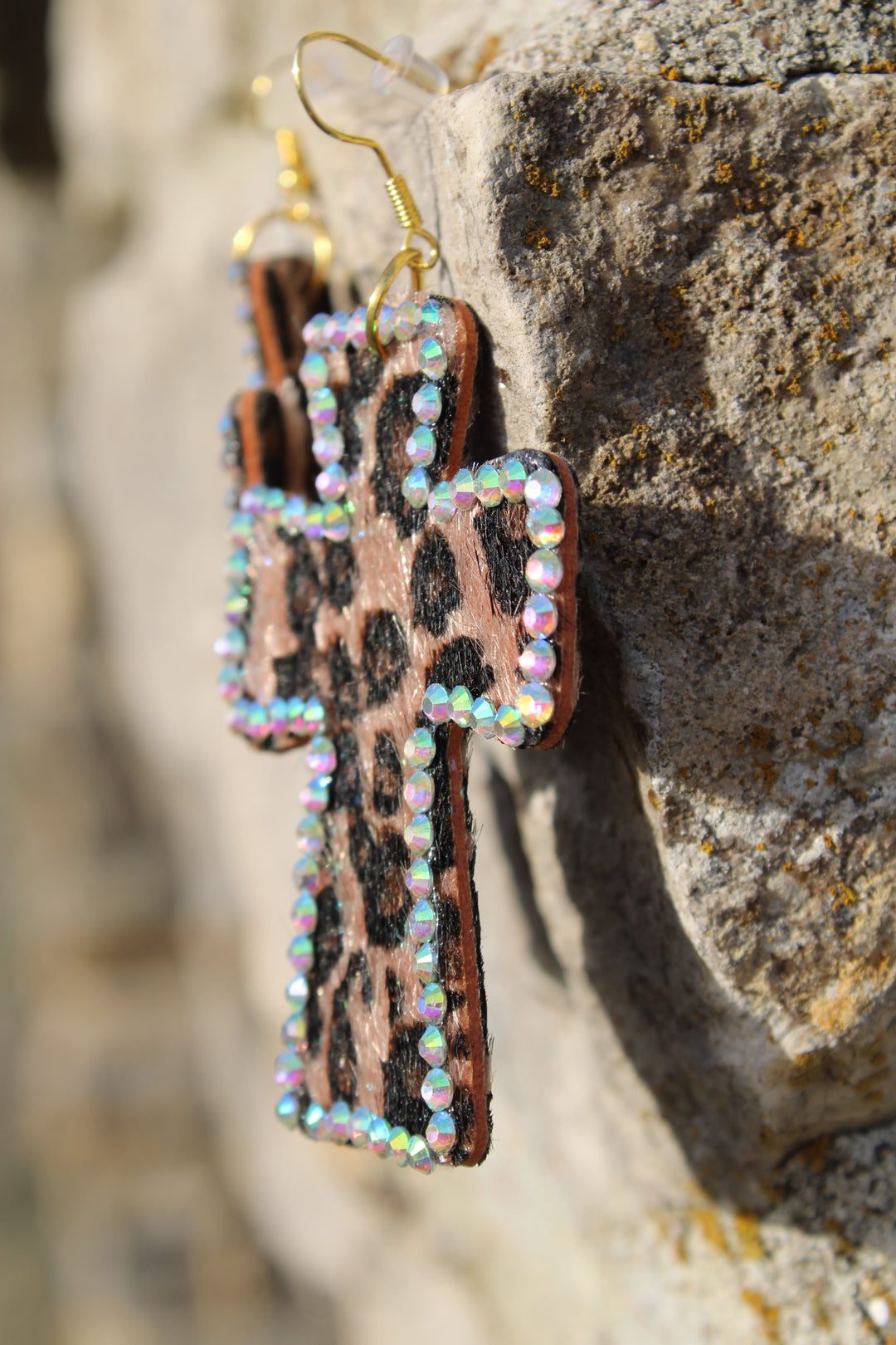 Fierce Faith Cross Earrings