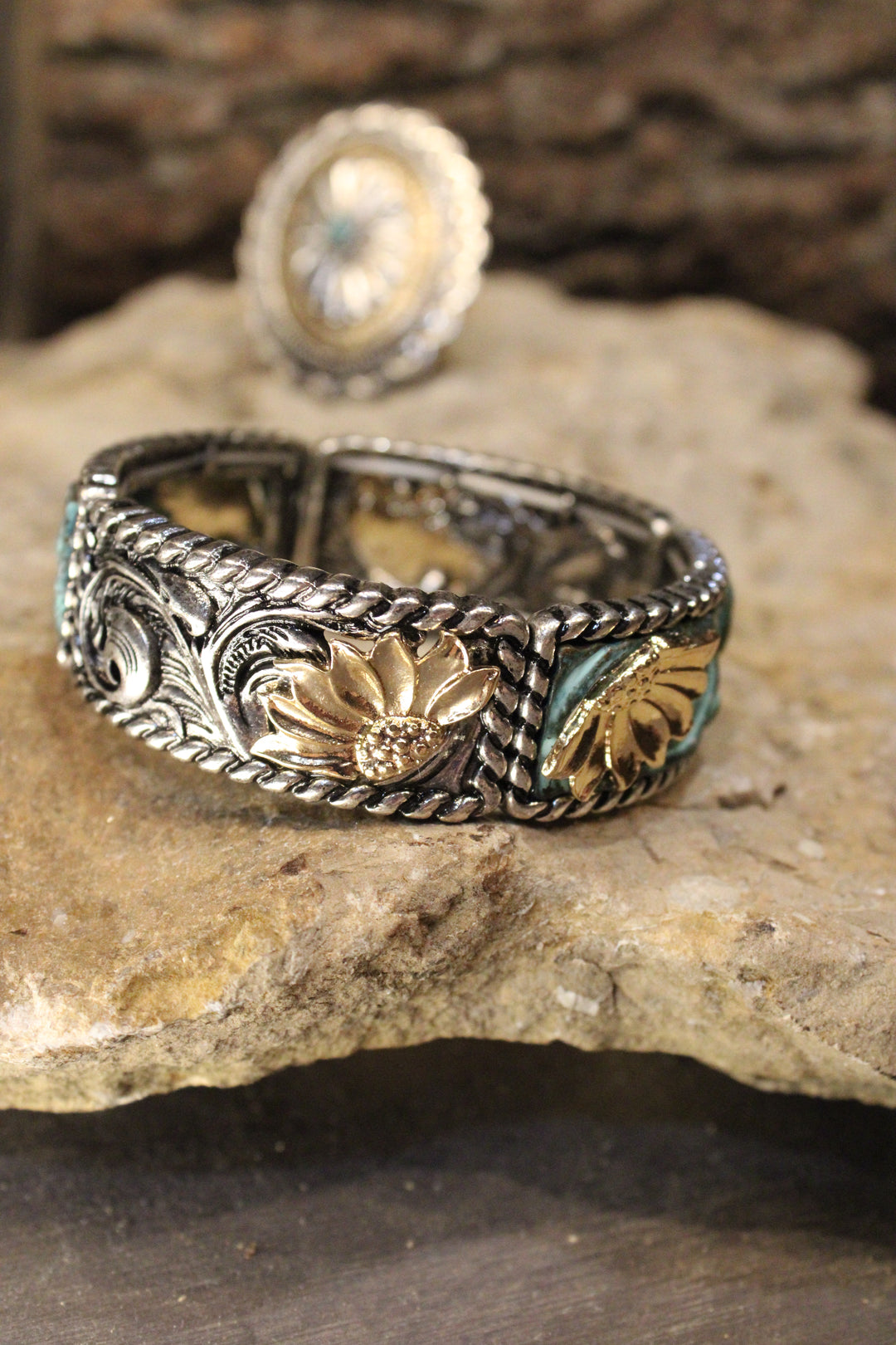 Sunflowers And Waves Bracelet