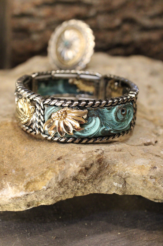 Sunflowers And Waves Bracelet
