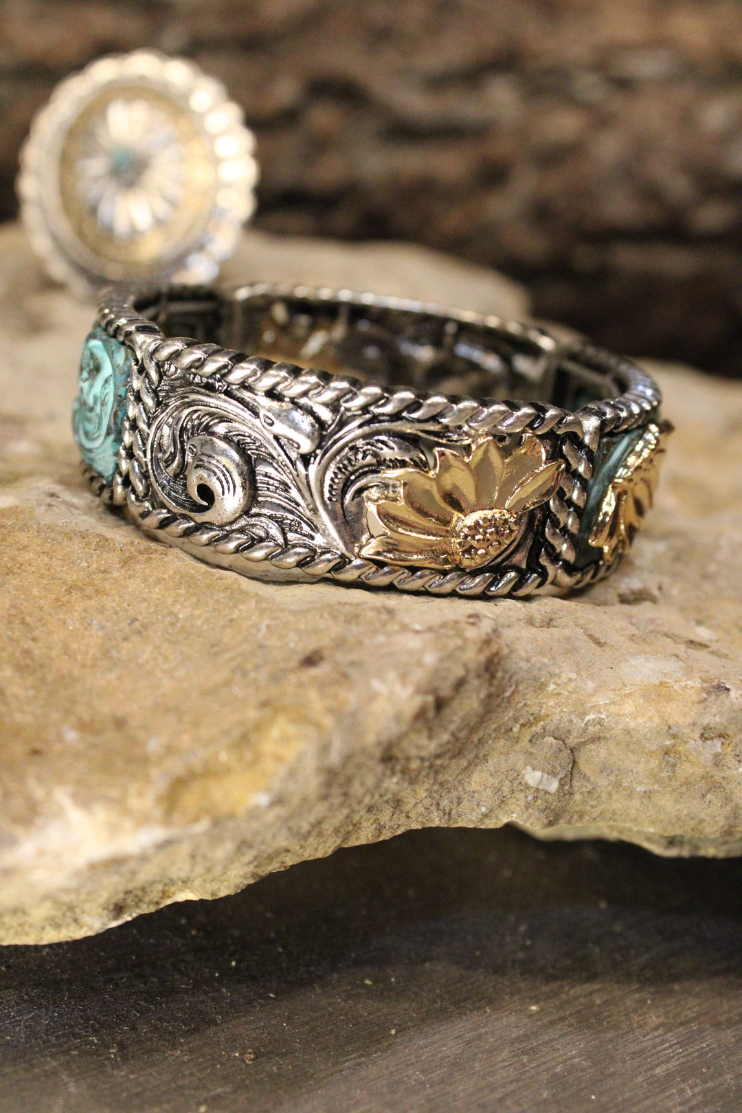 Sunflowers And Waves Bracelet