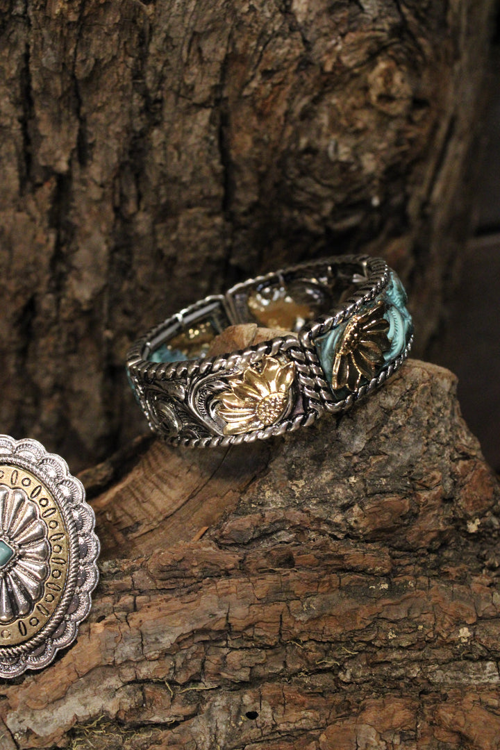 Sunflowers And Waves Bracelet