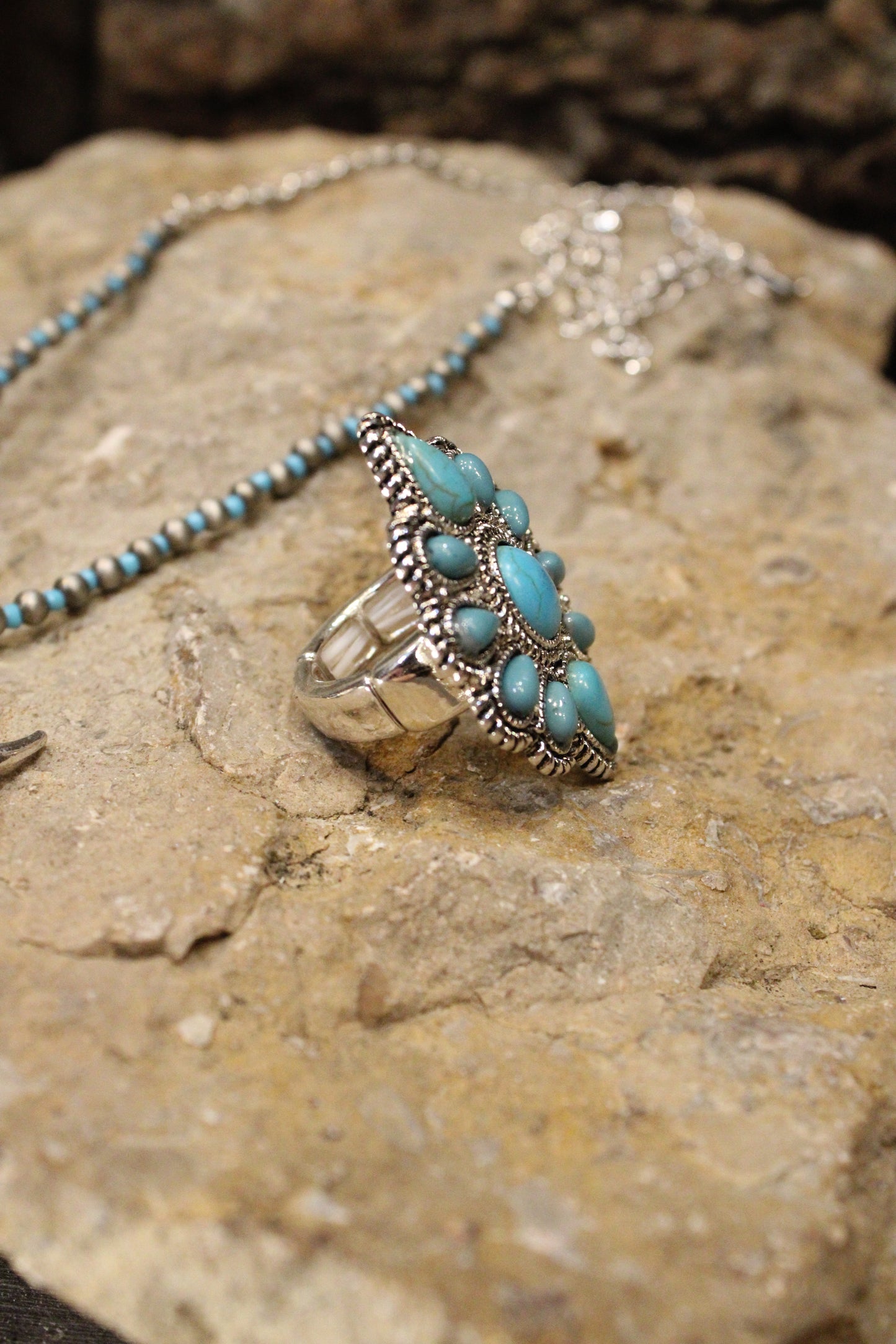 Turquoise Multi-Stone Estate Ring