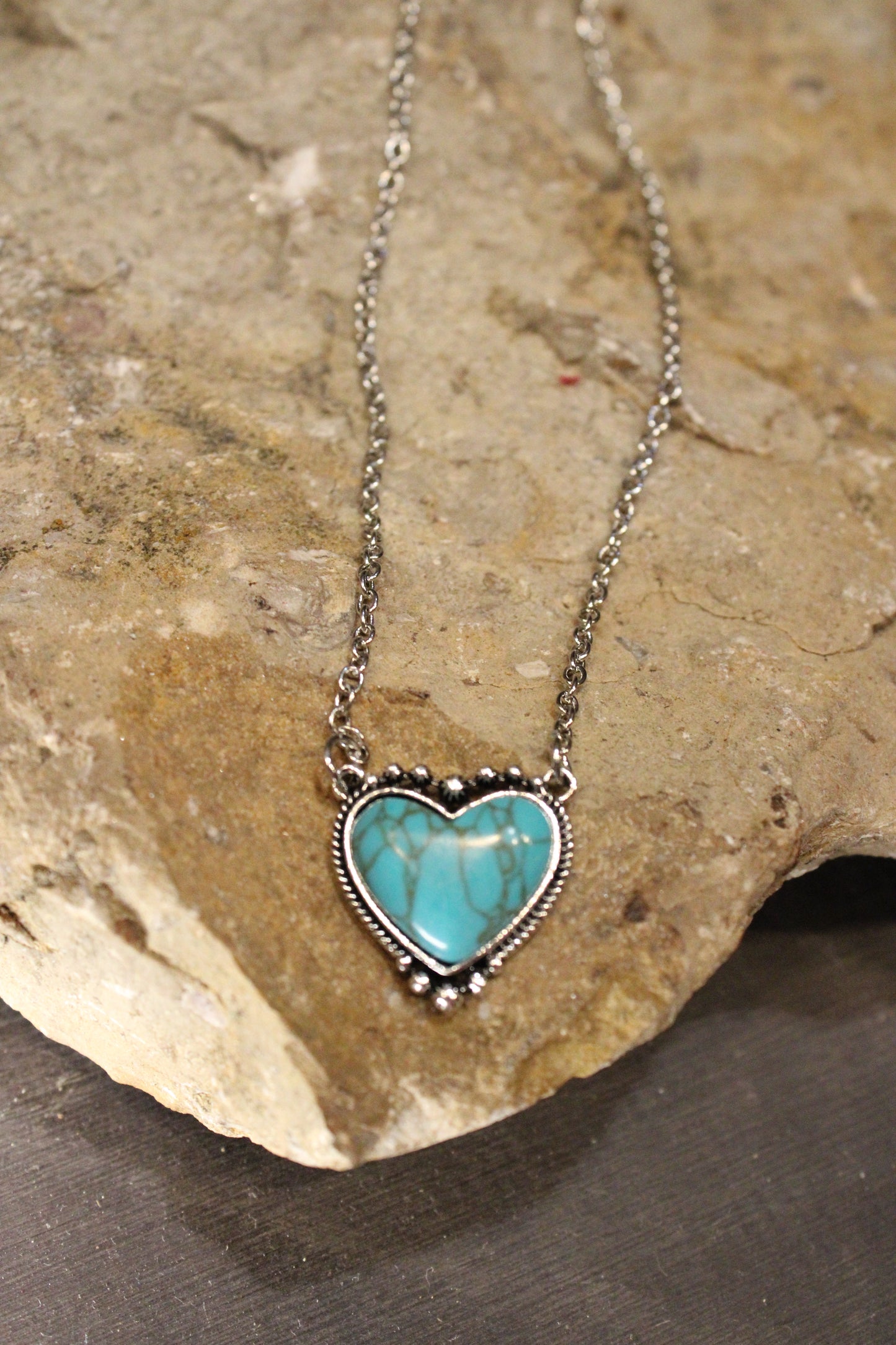 Turquoise Heart Necklace