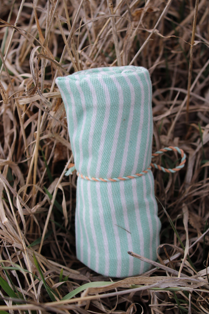 Hop Into Spring Stripes Kitchen Towel