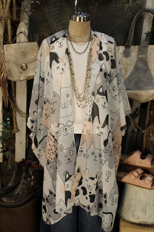 Cutest Kitty Kimono