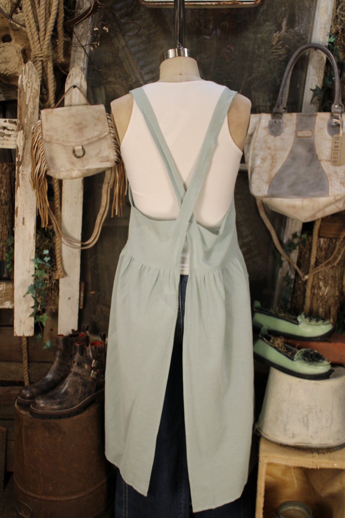 Meadow Sage Apron
