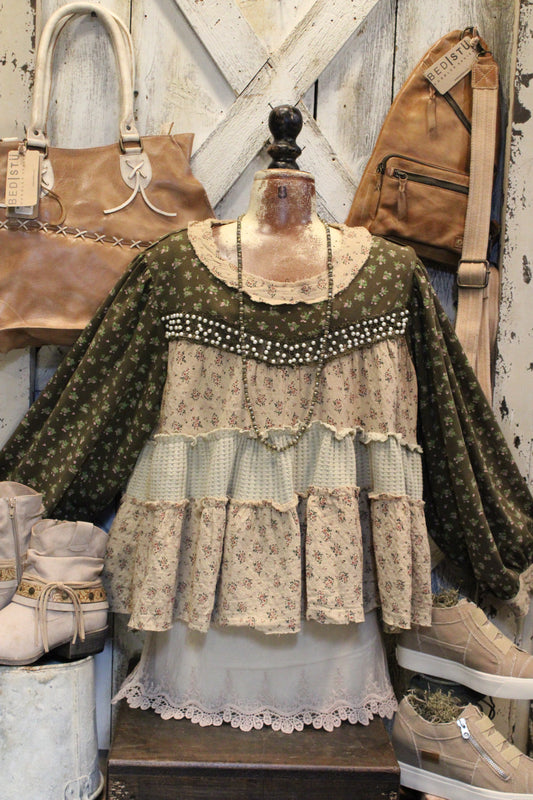 Pearls And Ruffles Blouse