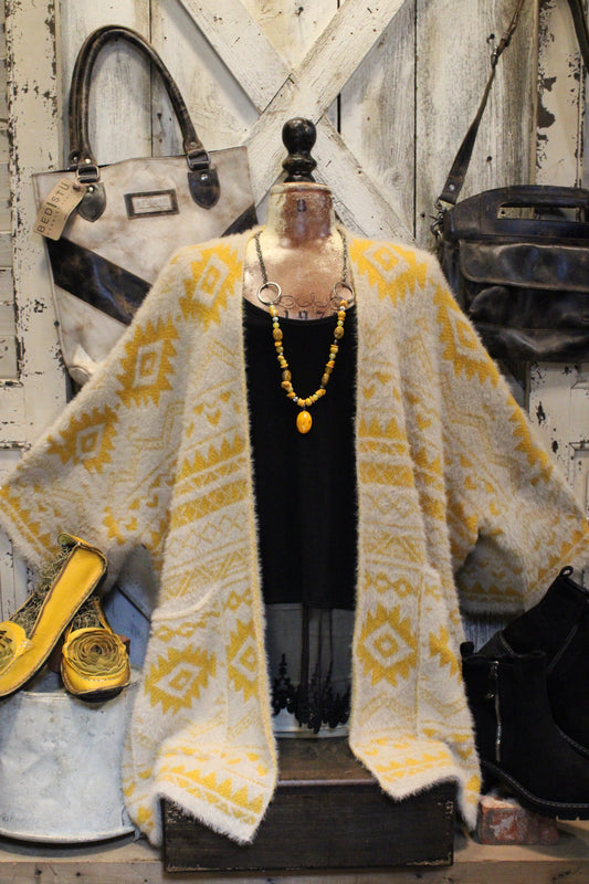 Desert Gold Aztec Cardigan