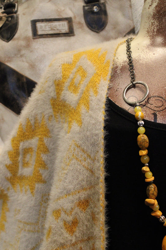 Desert Gold Aztec Cardigan