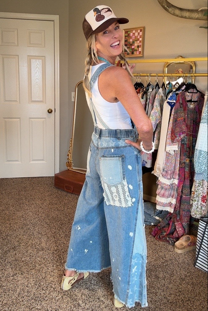 Stargazer Wide Leg Overalls