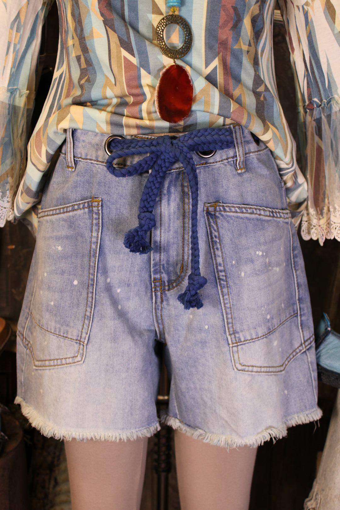 Anchors Away Denim Shorts