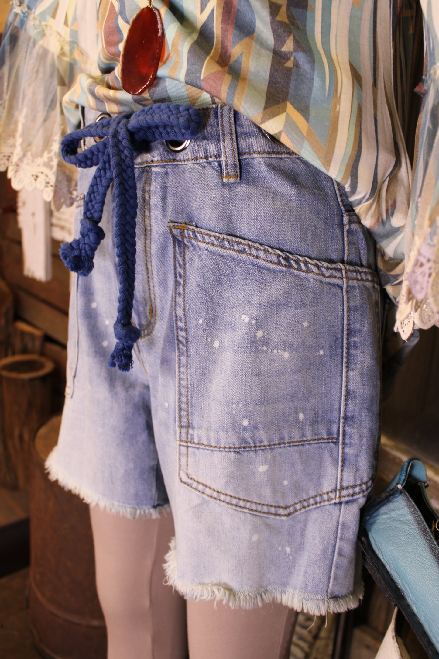 Anchors Away Denim Shorts