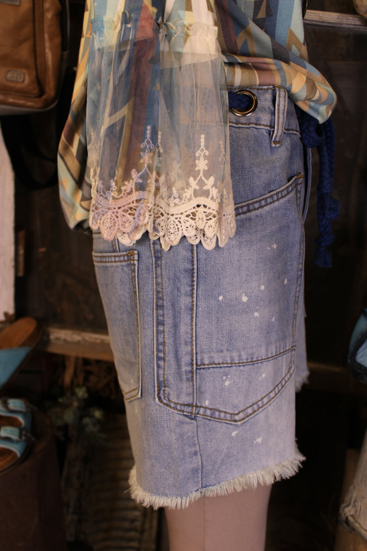 Anchors Away Denim Shorts