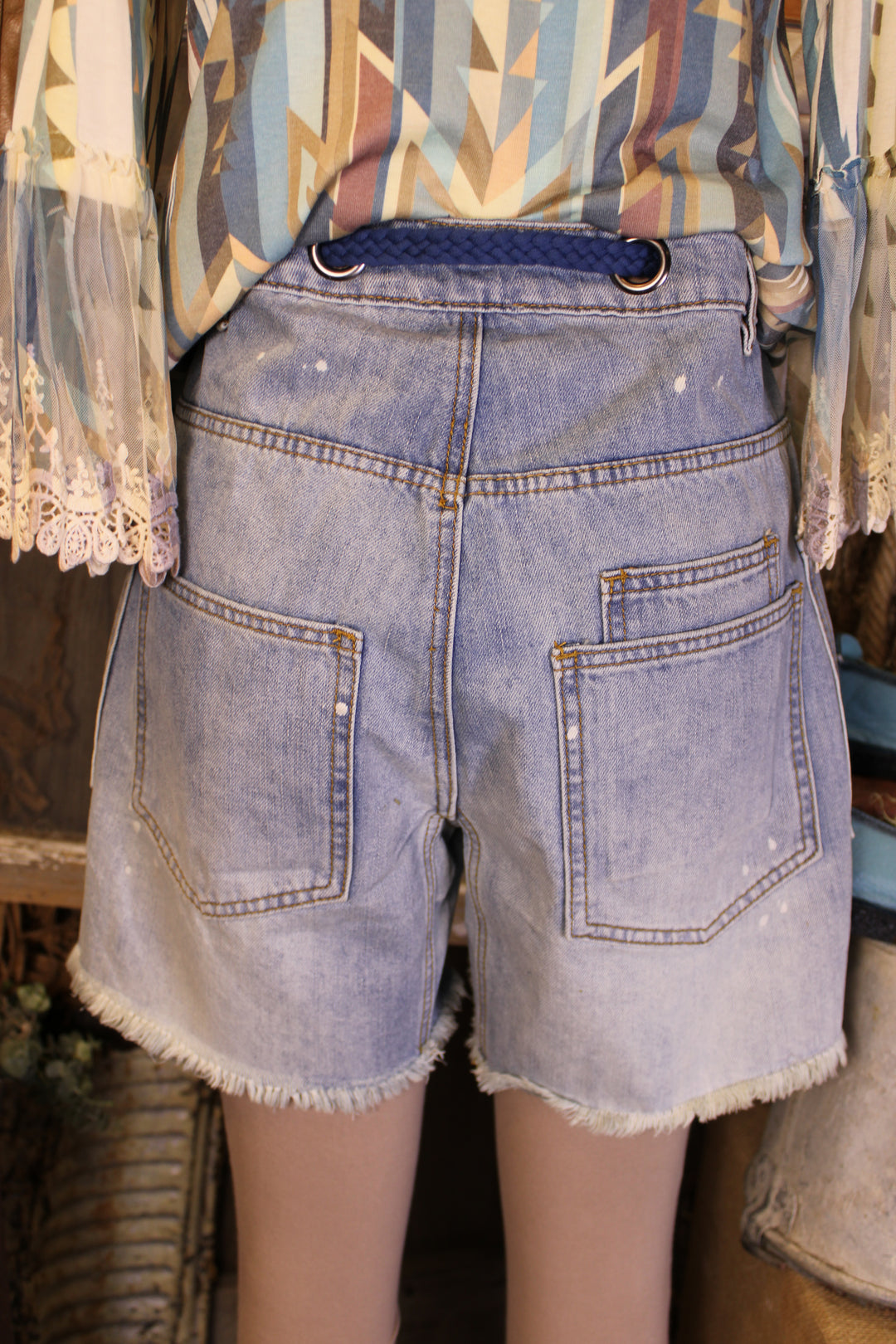 Anchors Away Denim Shorts