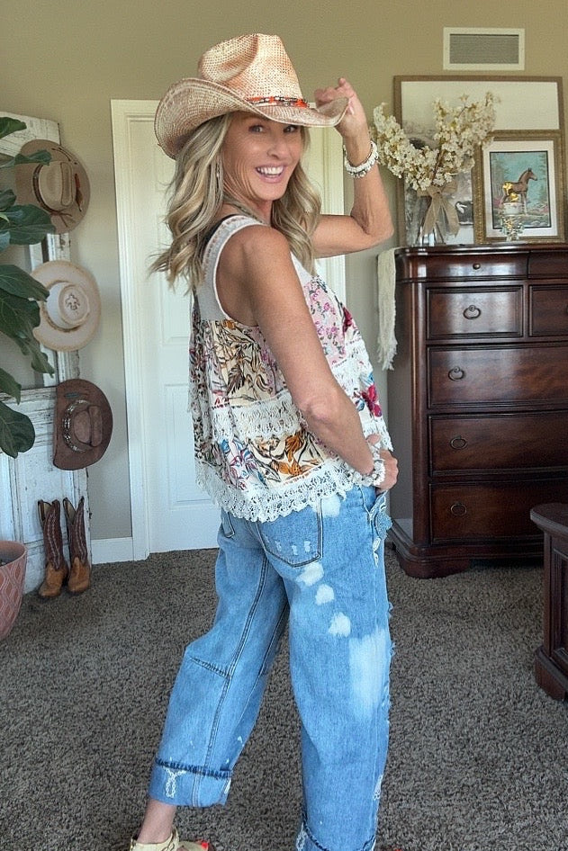 Wildflower Lace Tank