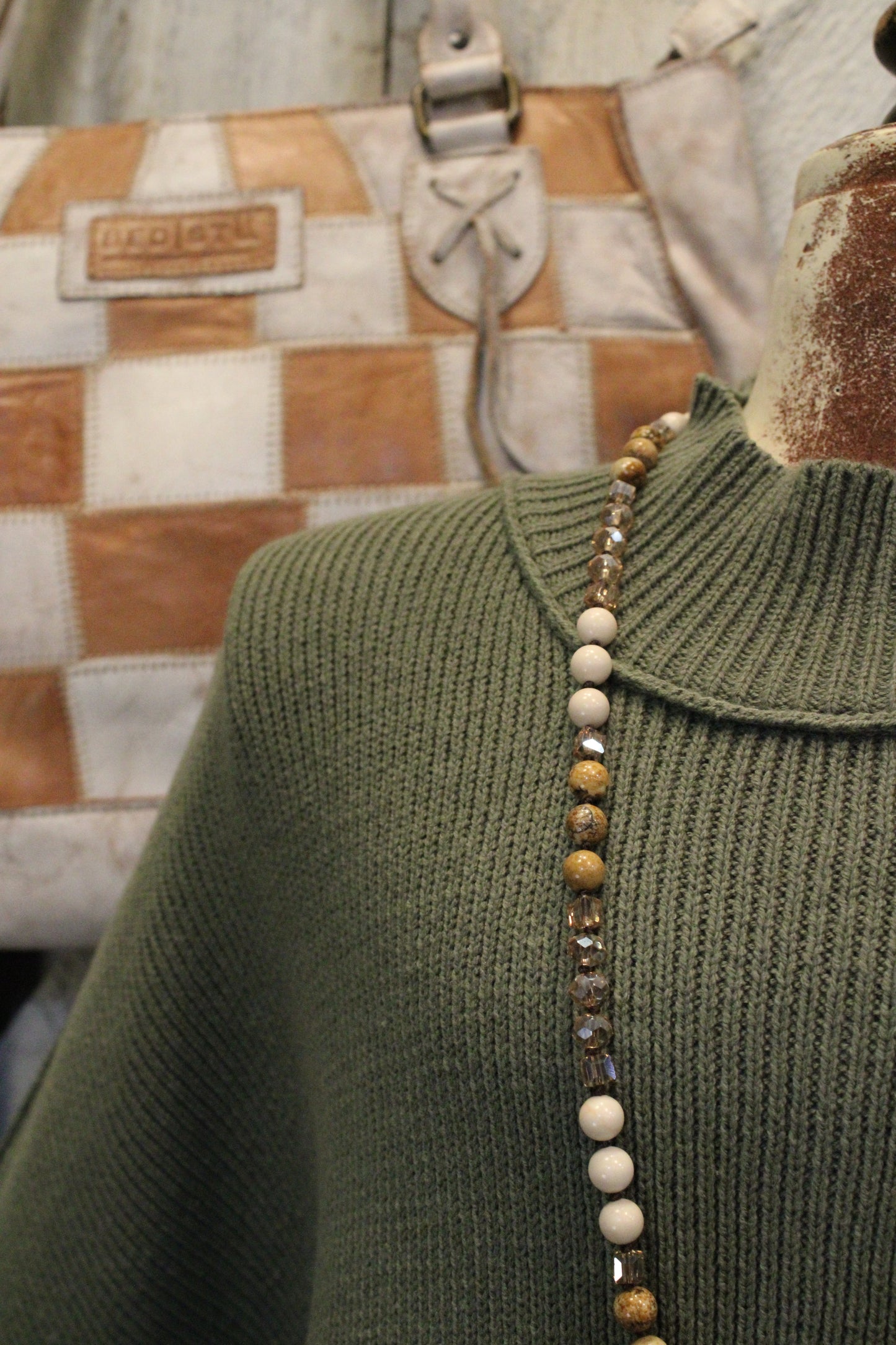 Pop Of Light Olive Sweater