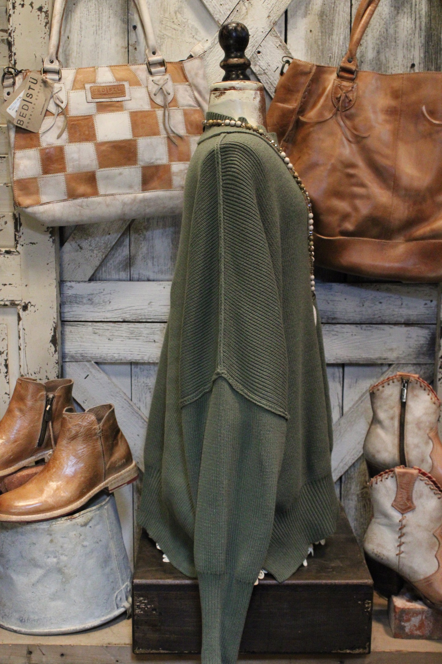 Pop Of Light Olive Sweater