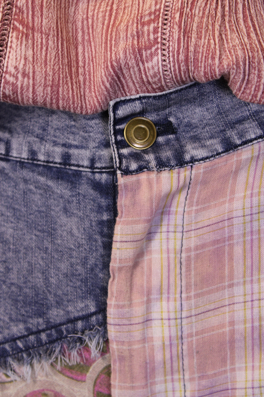 Mixed Melody Denim Pants