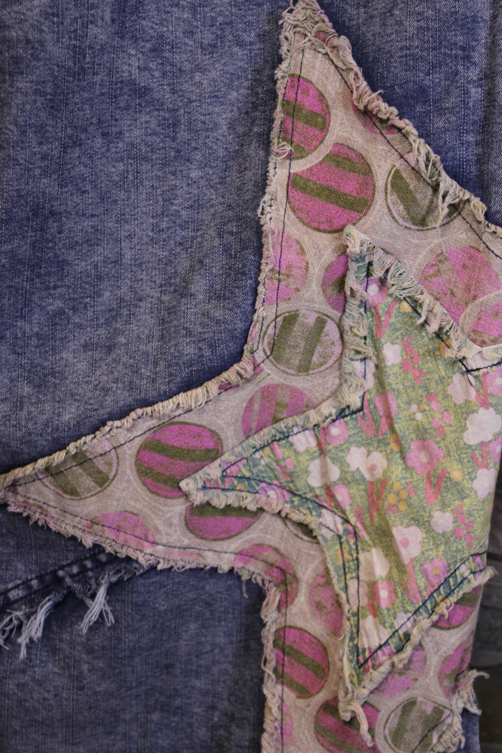 Mixed Melody Denim Pants