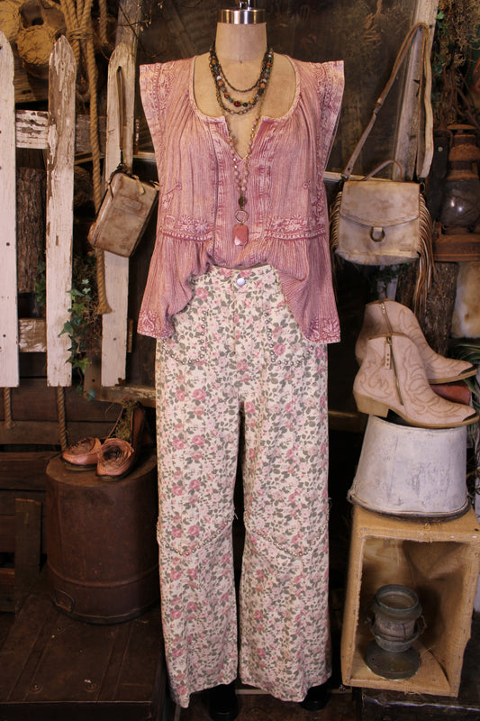 Rustic Rose Pants