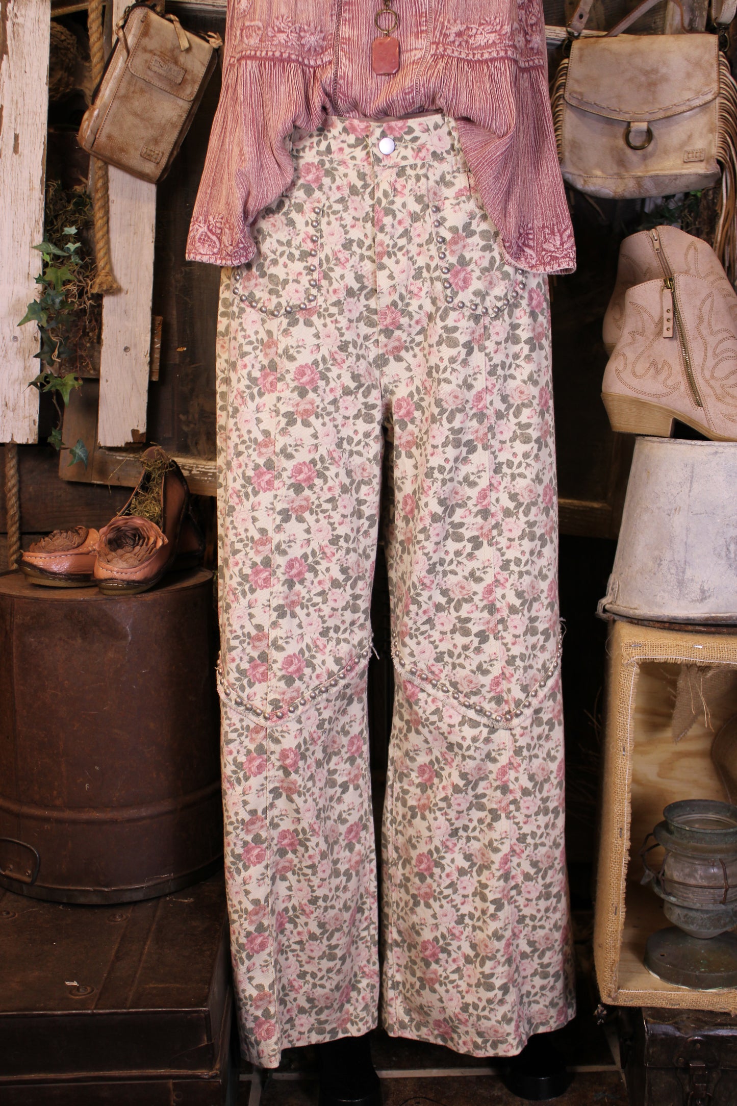 Rustic Rose Pants