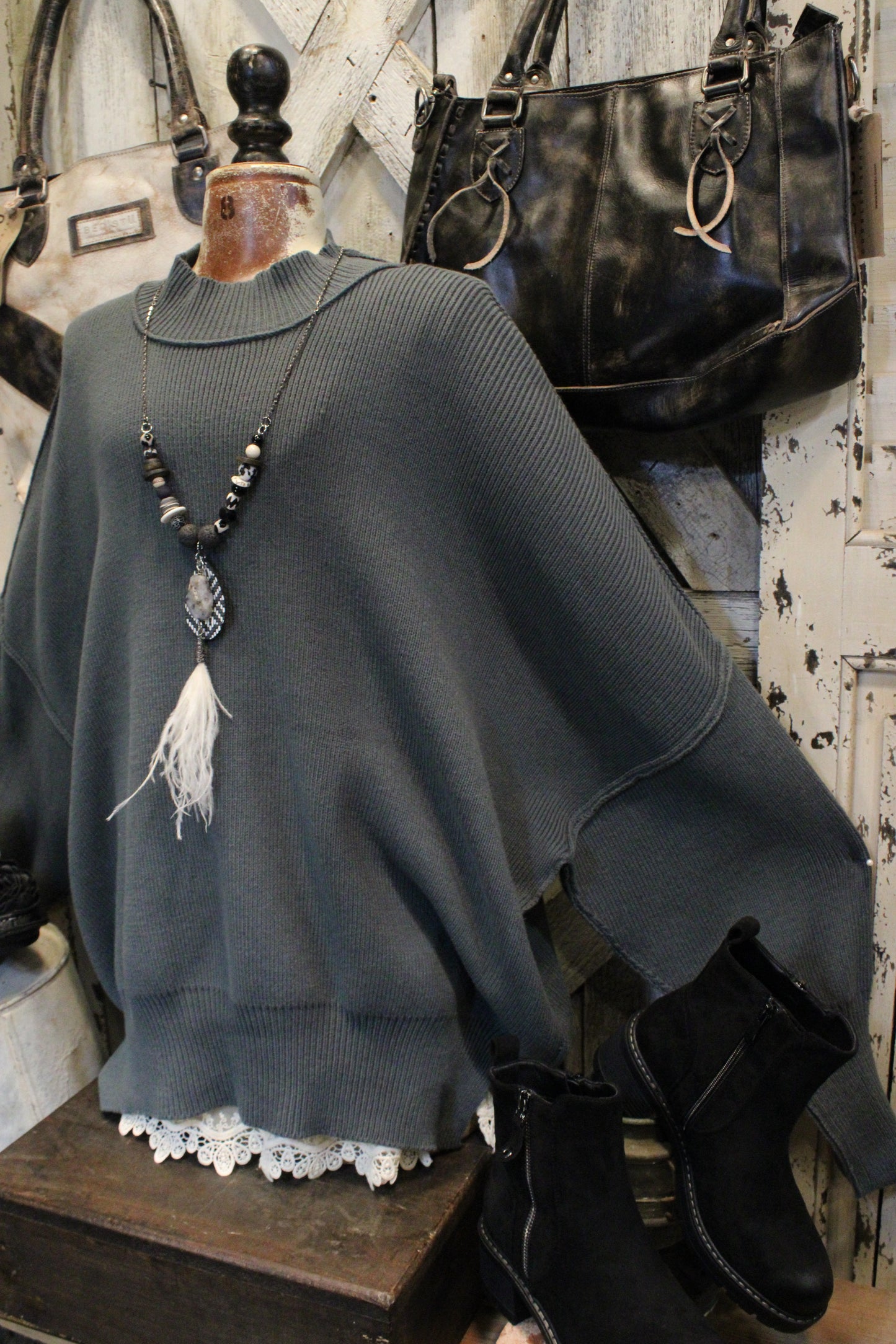 Pop Of Ash Jade Sweater