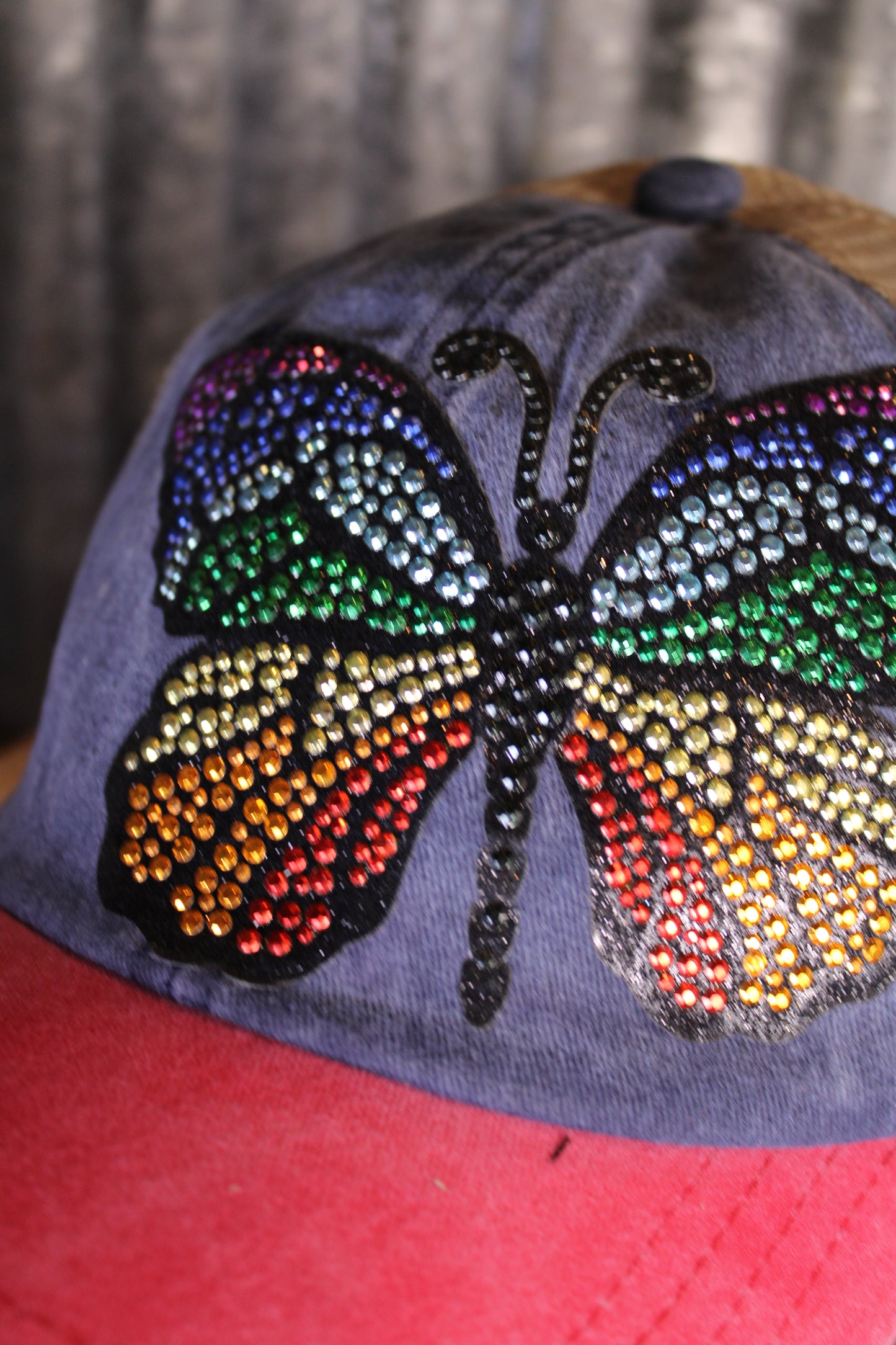 Sparkle Sky Butterfly Baseball Cap