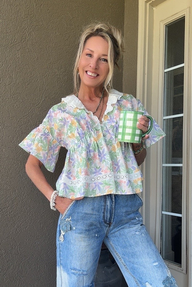 Meadow Walk Floral Top