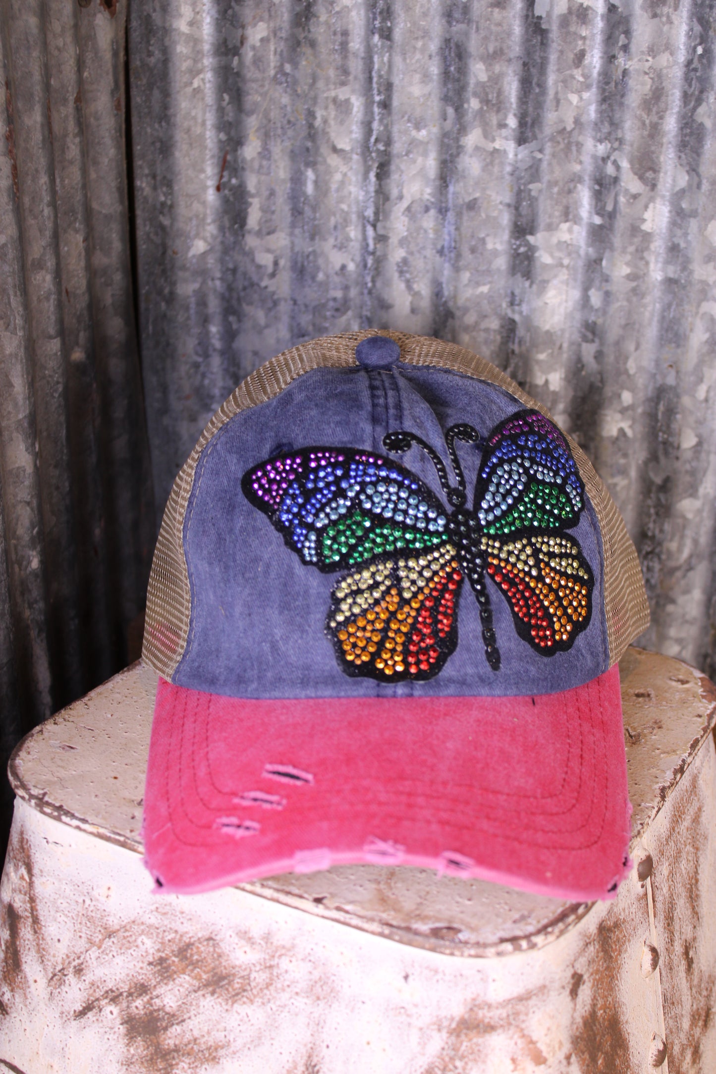 Sparkle Sky Butterfly Baseball Cap