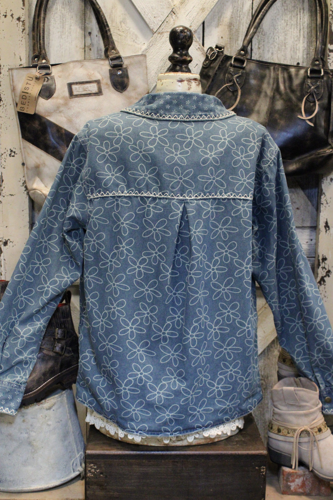 Bloom Stitch Denim Jacket