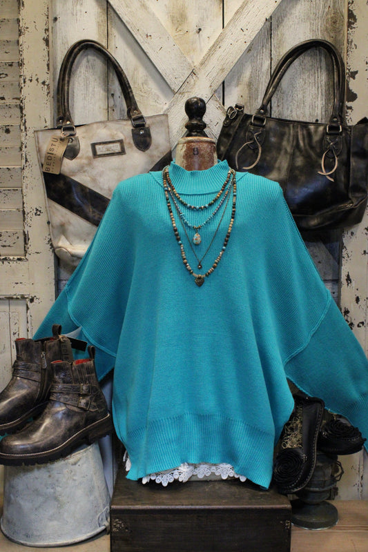 Pop Of Turquoise Sweater