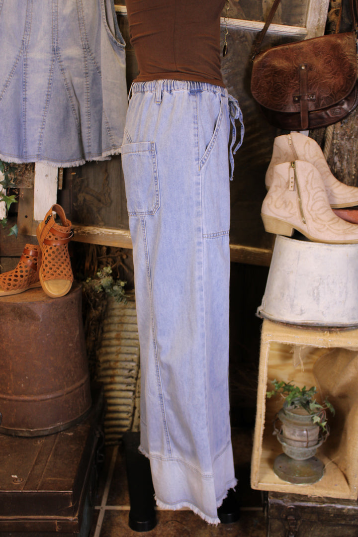 Skyline Denim Wide Leg Pants