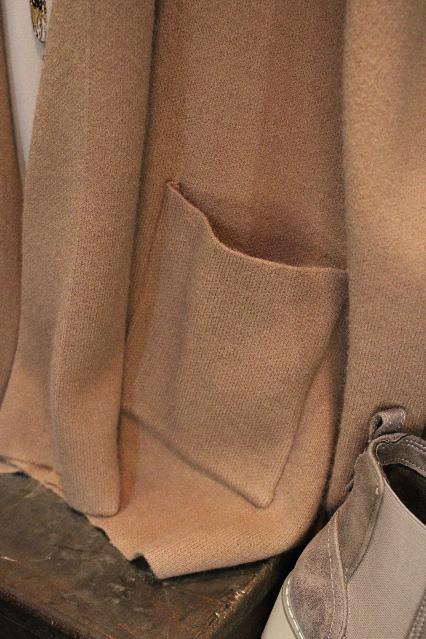 Mocha Sleeveless Cardigan