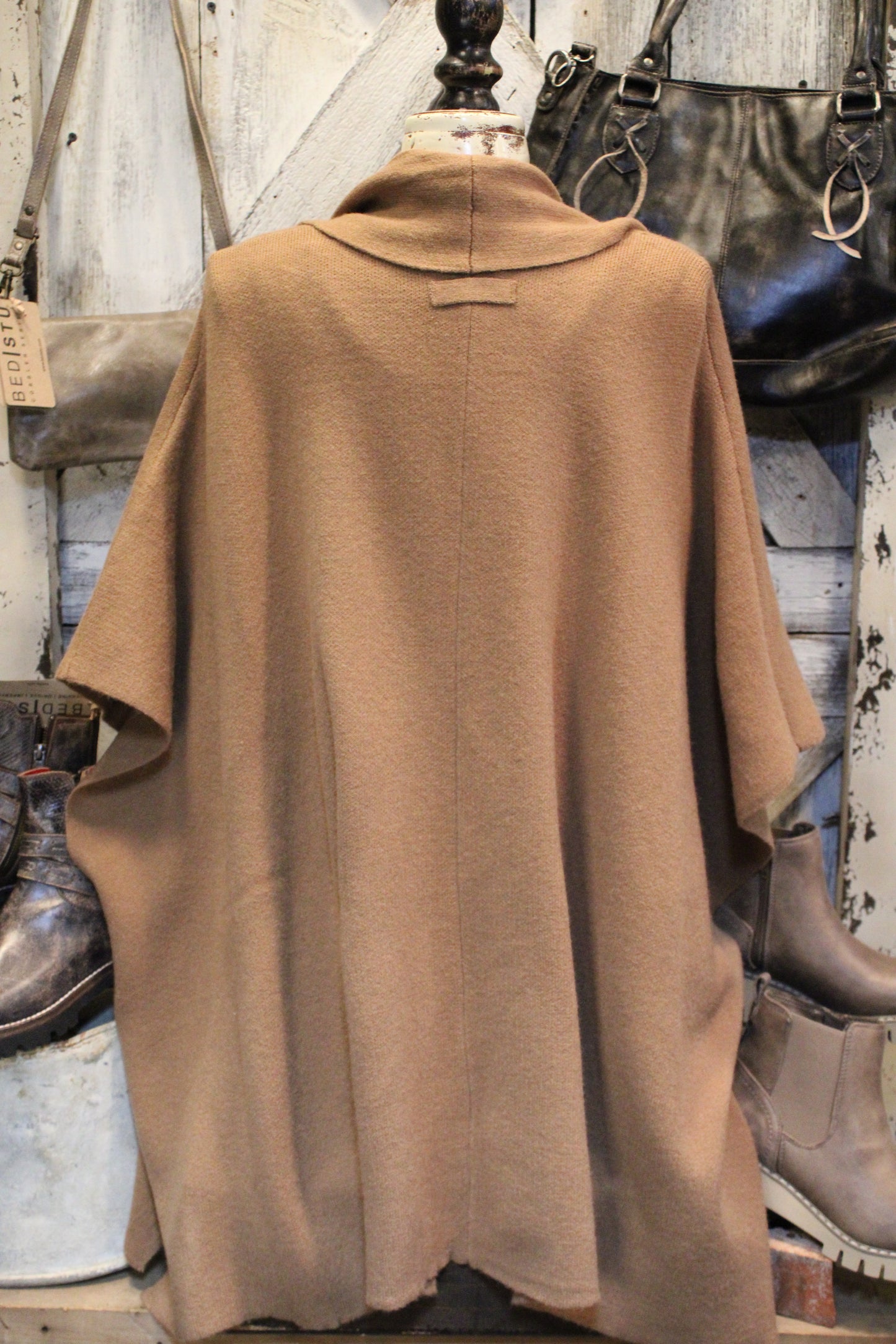 Mocha Sleeveless Cardigan