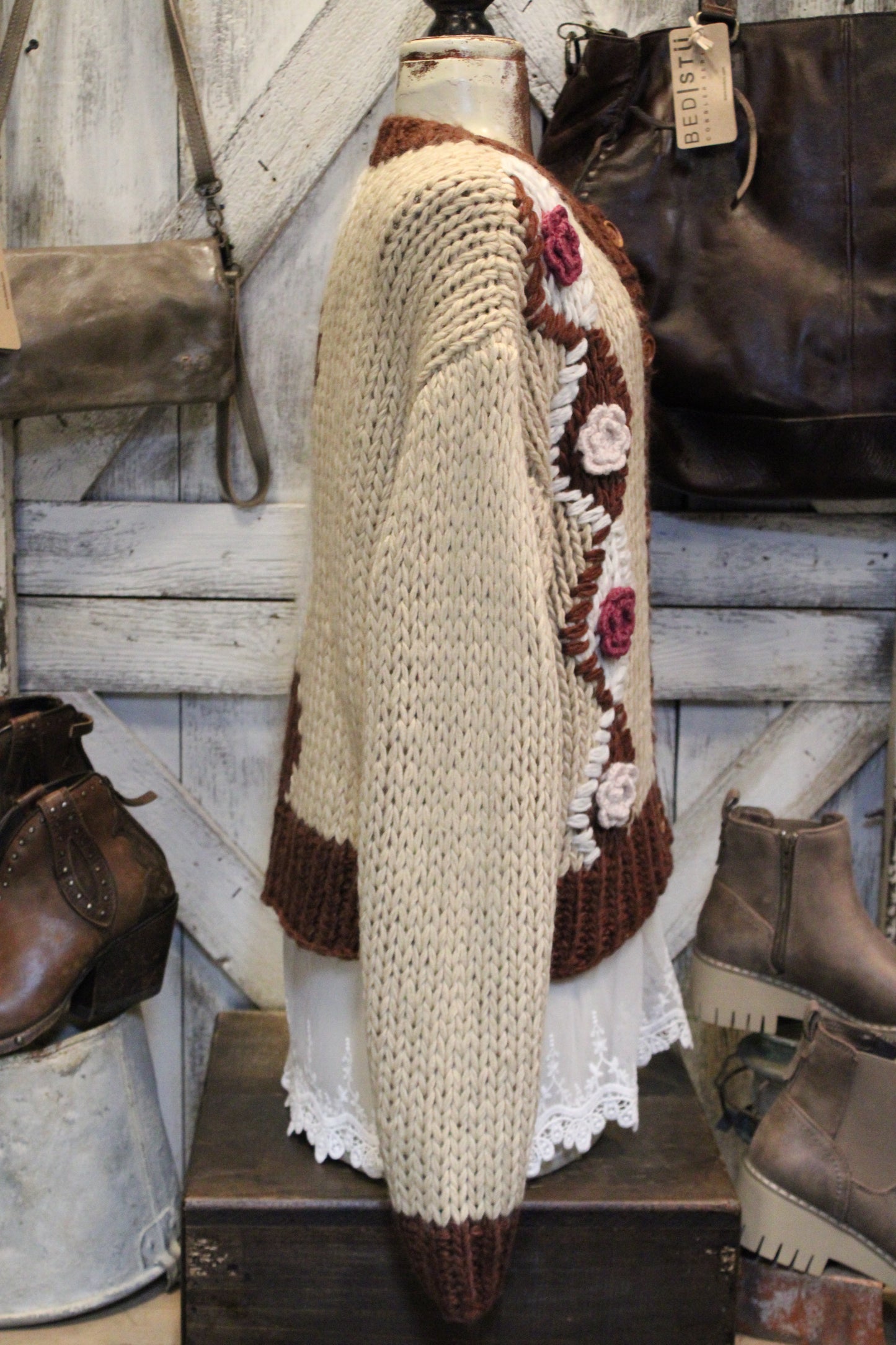 Maple Rose Knit Cardigan