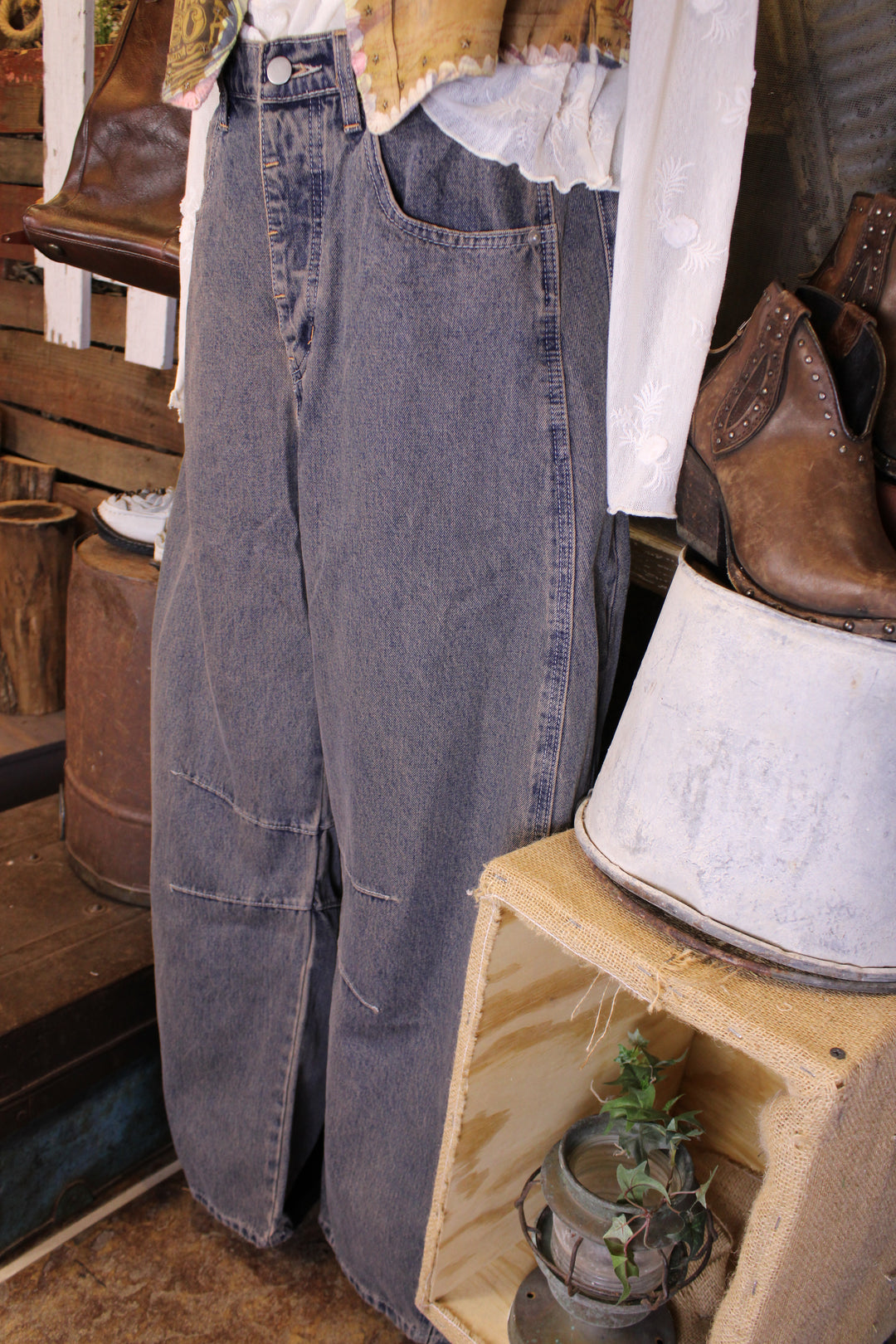 Rustic Denim Jeans