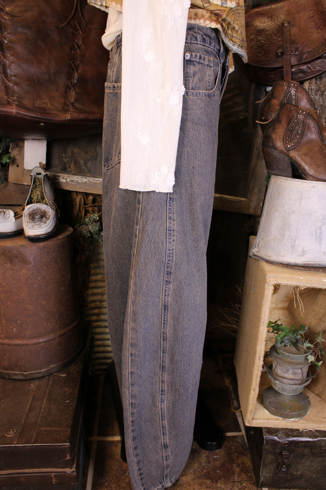 Rustic Denim Jeans