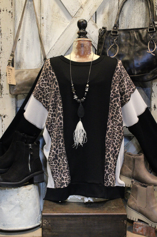 Fiercely Ribbed Black Casual