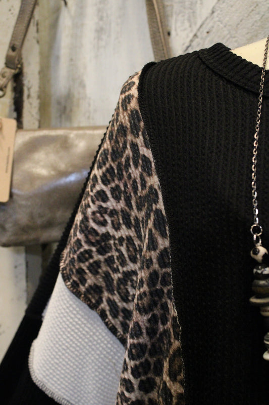 Fiercely Ribbed Black Casual