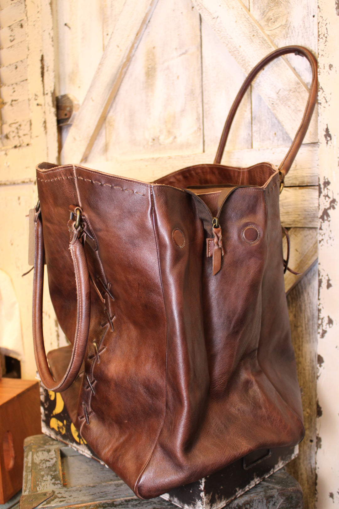 Bed|Stu Rebekah Teak Dip Dye Tote
