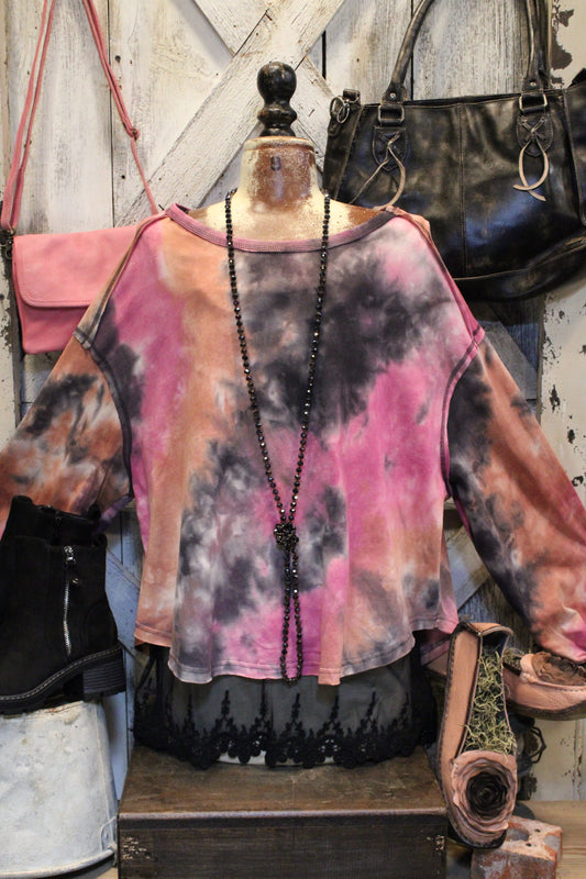 Morning Mauve Tie Dye Top