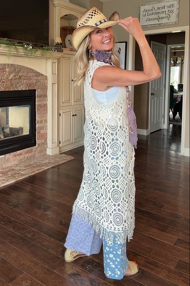 Soft Haven Crochet Duster