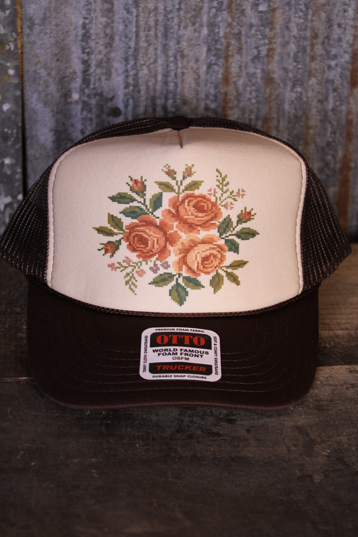 Fancy Floral Trucker Hat