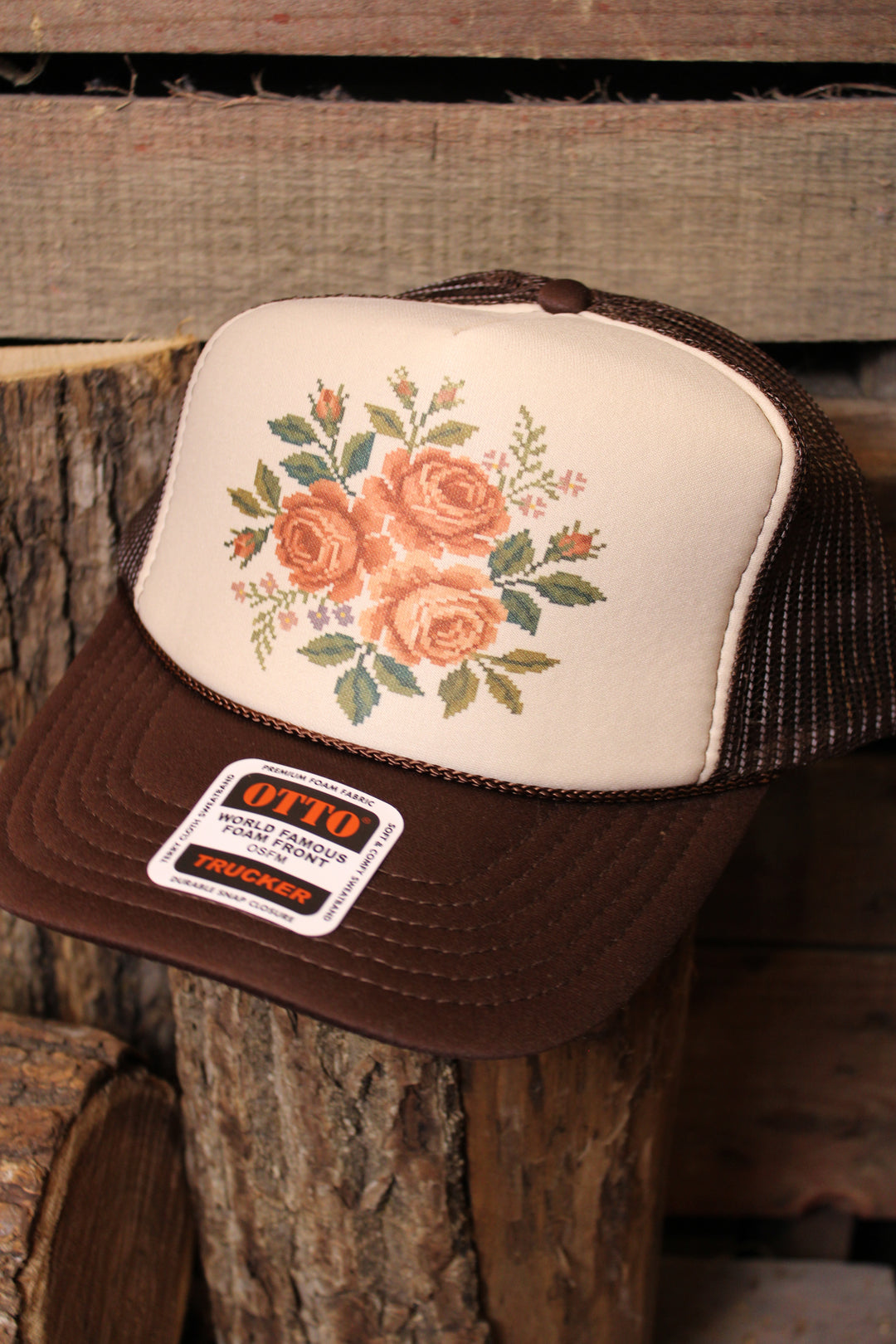 Fancy Floral Trucker Hat