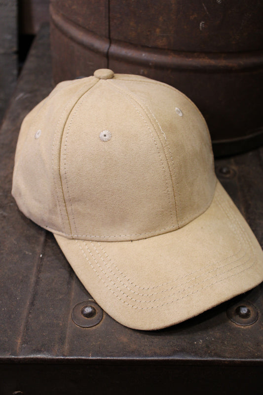 Sandstone Suede Baseball Cap