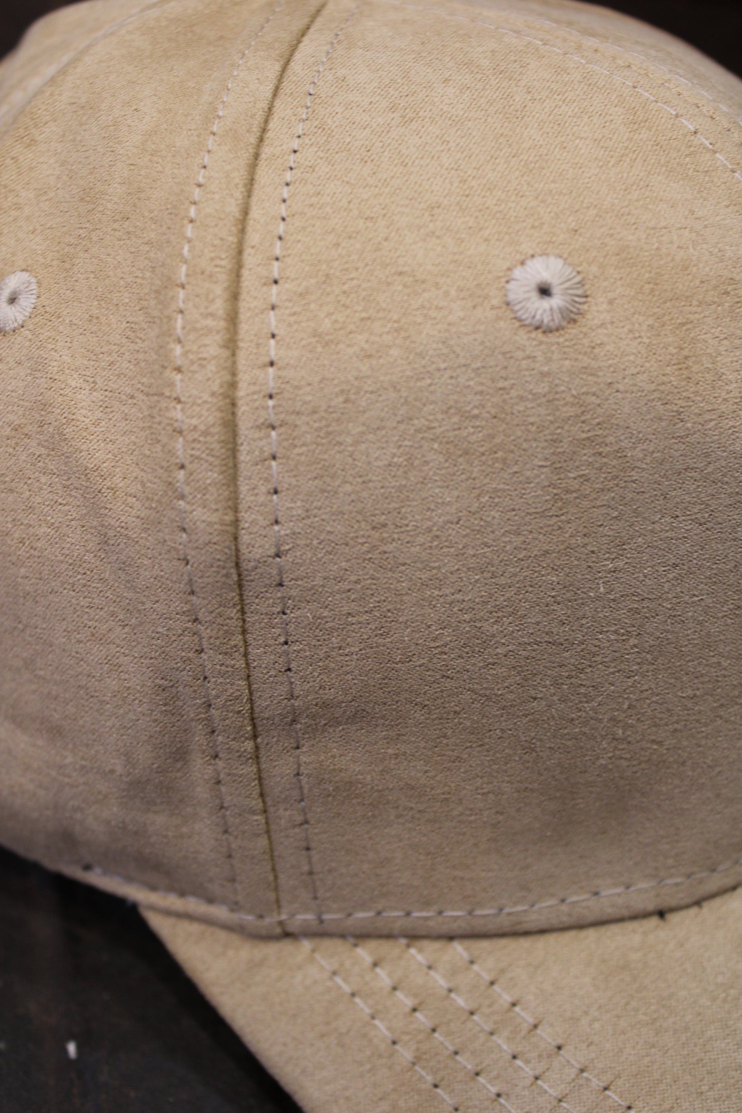 Sandstone Suede Baseball Cap