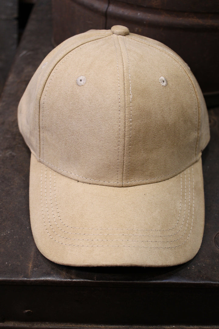 Sandstone Suede Baseball Cap