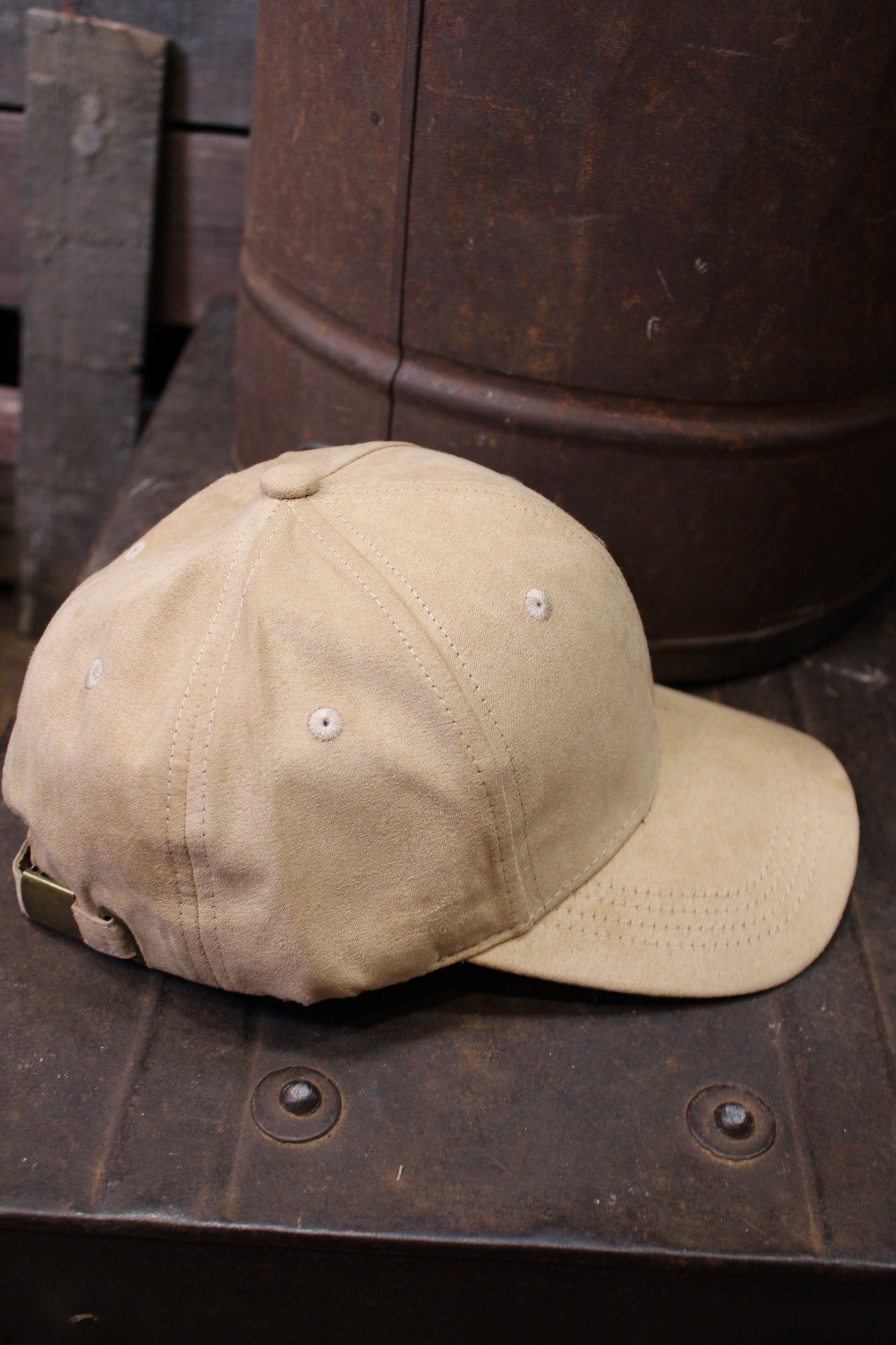 Sandstone Suede Baseball Cap