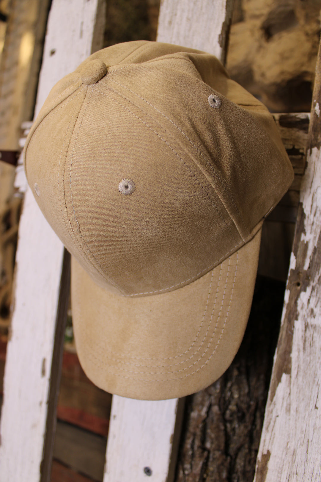 Sandstone Suede Baseball Cap