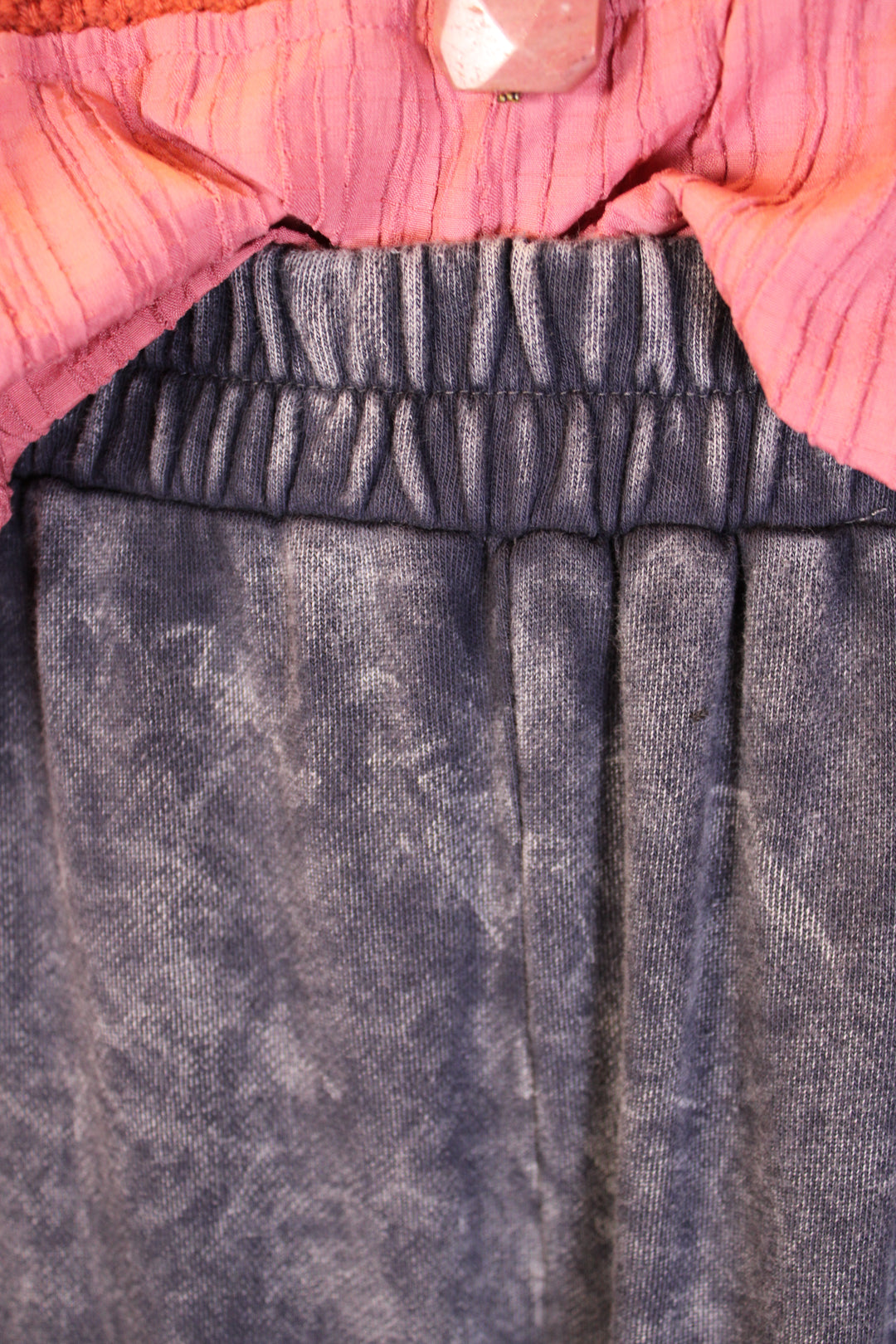Relaxed Ruffle Charcoal Pants